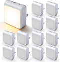12-Pack Dimmable LED Night Lights Plug into Wall with Dusk to Dawn Sensor, 50lm Plug in Night Light Color & Brightness Adjustable, Auto-On/Off Nightlight for Bedroom, Kitchen, Bathroom, Stairs