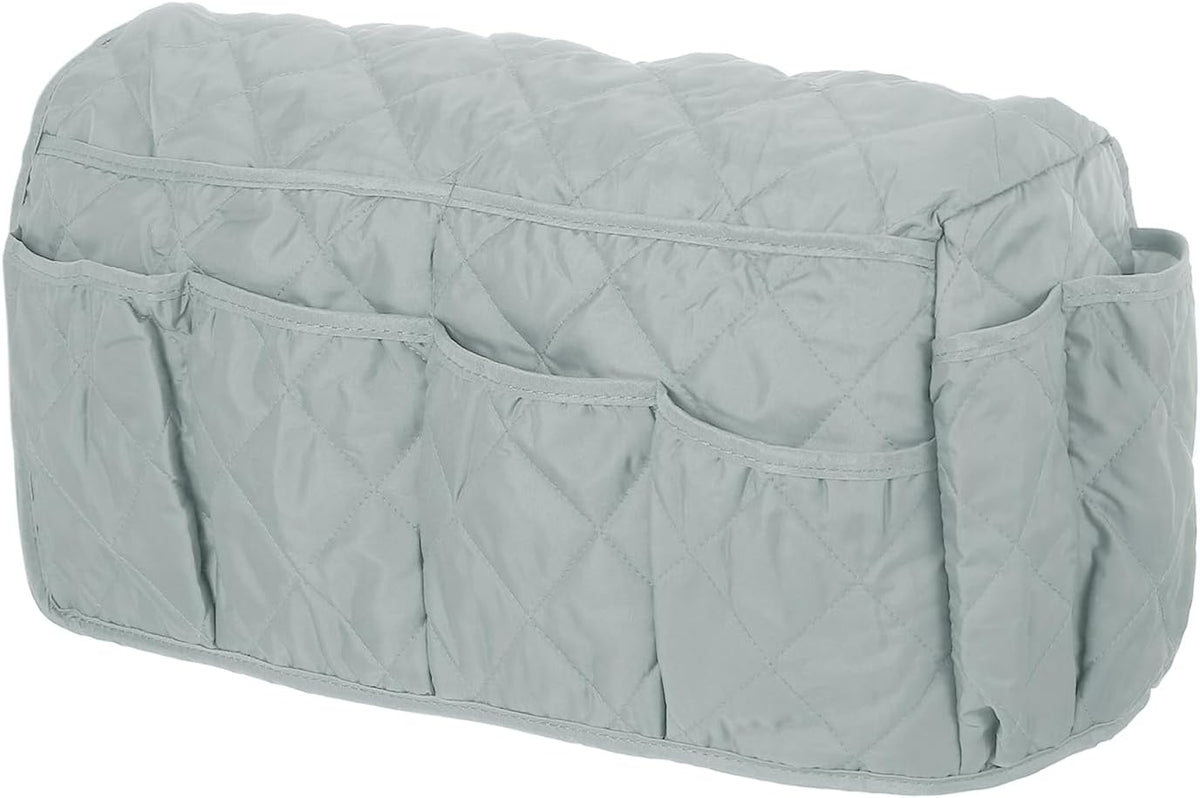 uxcell Sofa Armrest Organizer Non-Slip Armchair Caddy Waterproof Couch Remote Holder Organizers with 14 Pockets for TV Remote Control Cell Phone Magazines Sofa Organization, Grey