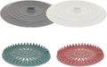 Athenica Silicone Shower Drain Hair Catcher and Tub Stopper, for Bathroom, Kitchen, and Laundry, 4 Pack