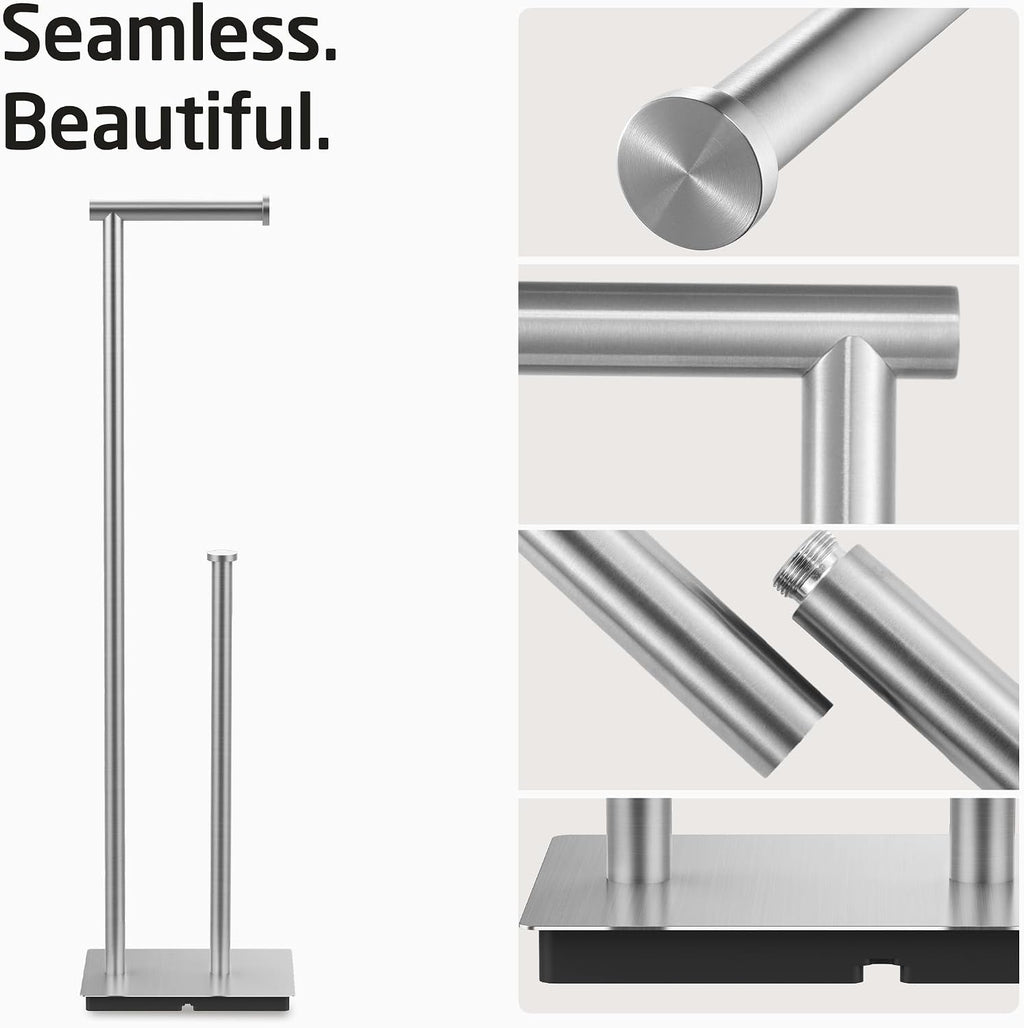 KES Freestanding Toilet Paper Holder Stand with Reserve