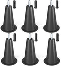 6Pcs High Bed Frame Risers,Lift Bed Frame by 5 Inches for Under Bed Storage