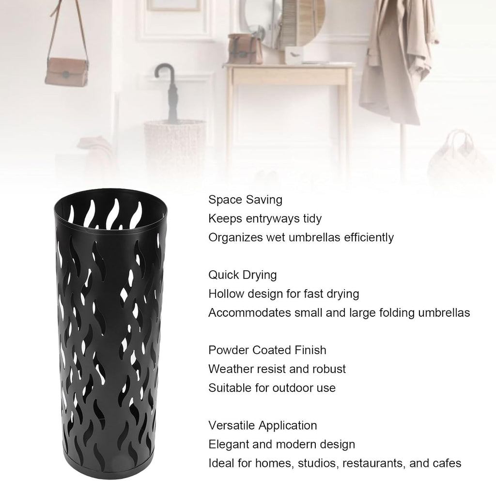 YUYTE Metal Round Umbrella Holder Stand