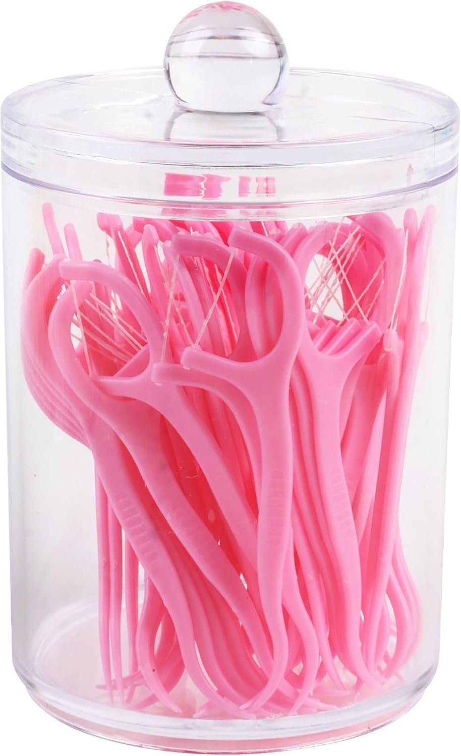 1 Pcs Acrylic Qtip Holder Dispenser,Canisters Apothecary Jar Set,12 oz