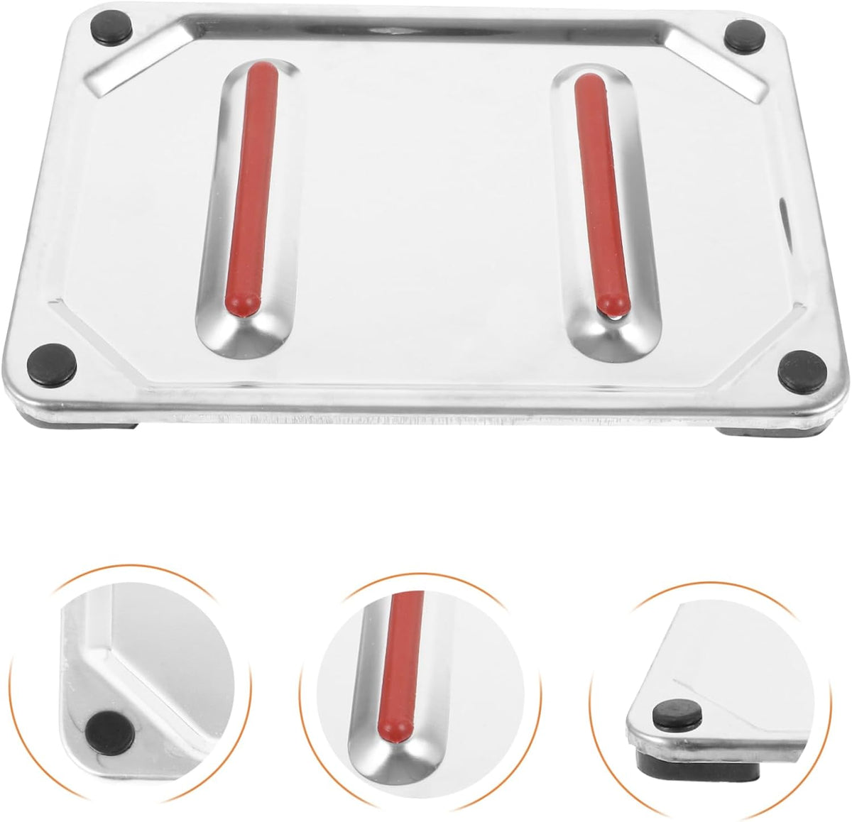 Anti-Scald Stainless Steel Iron Rest Mat Heat Resistant Protective Ironing Plate with Nonslip Design for Home and Outdoor Use Lightweight and Iron Base
