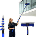 30FT Reach Window Squeegee Kit with Extension Pole, 2-in-1 Window Squeegee