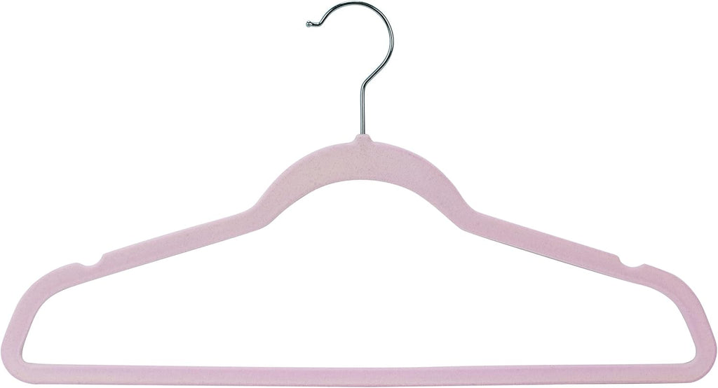 Laura Ashley 25 Pack Slim Velvet Hangers| Durable | Strong Plastic | Slim | Keeps Shape | Closet Organization | Lavender | Holds 10lbs | Holds Shape
