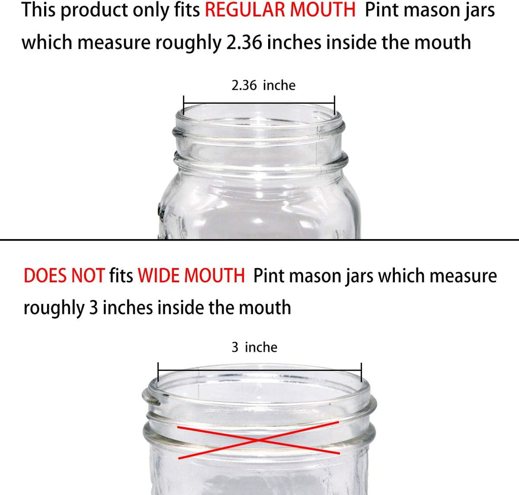 Amolliar Mason Jar Liquid Soap Dispenser Lid, 16OZ Regular Mouth, ORB 2Pack