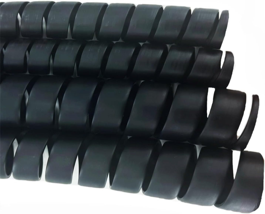 Spiral Wrap Cable Protector - 2.0" OD x 10' Pre-Cut Lengths - Safe Hose Protector to Avoid Wear and Extend Life for Hydraulic Pneumatic Hoses