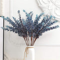 3 Pcs 31.5" Artificial Eucalyptus Leaves Spray for Vase Decor, Blue