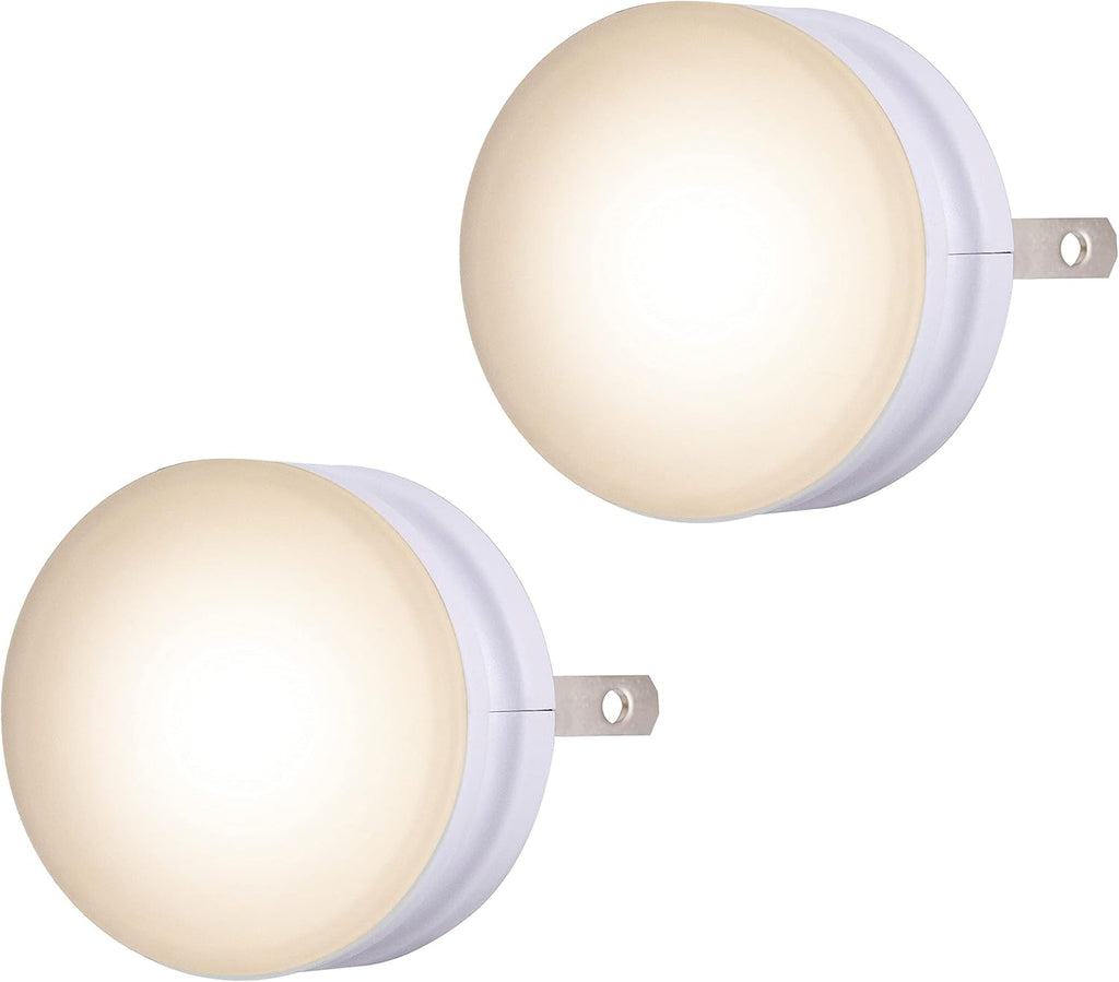 Lights By Night Night Lights Plug into Wall, 2-Pack, LED Plug in Nightlight