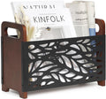 Magazine Holder,Wood Magazine Rack,Rustic Magazine File Holder