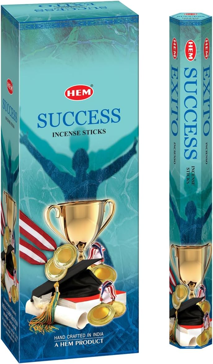 Hem Incense Sticks (Pack of 6) | Ideal for Meditation, Rituals & Cleansing (Success)