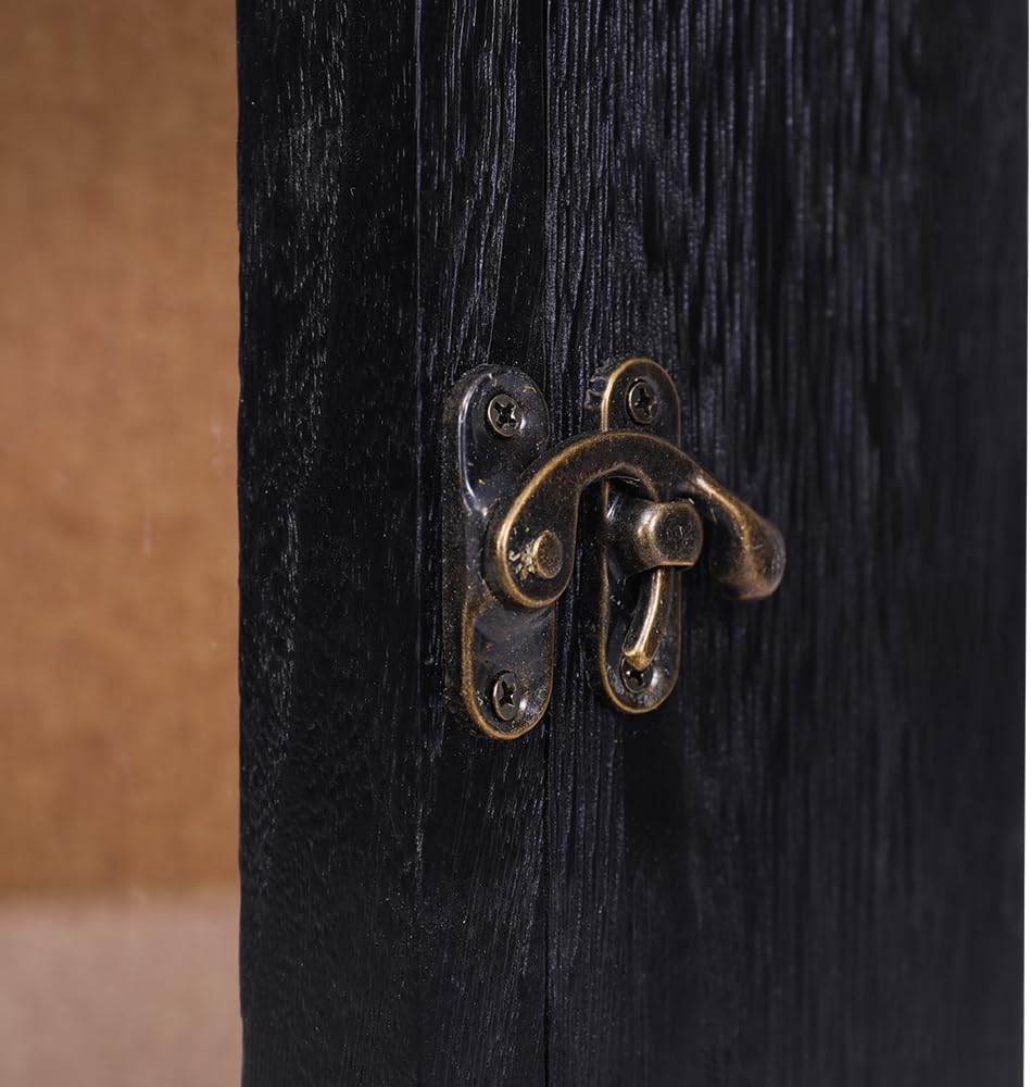 12 x 12 Extra Deep Shadow Box, 4-Inch Exterior Depth, Solid Wood, Black