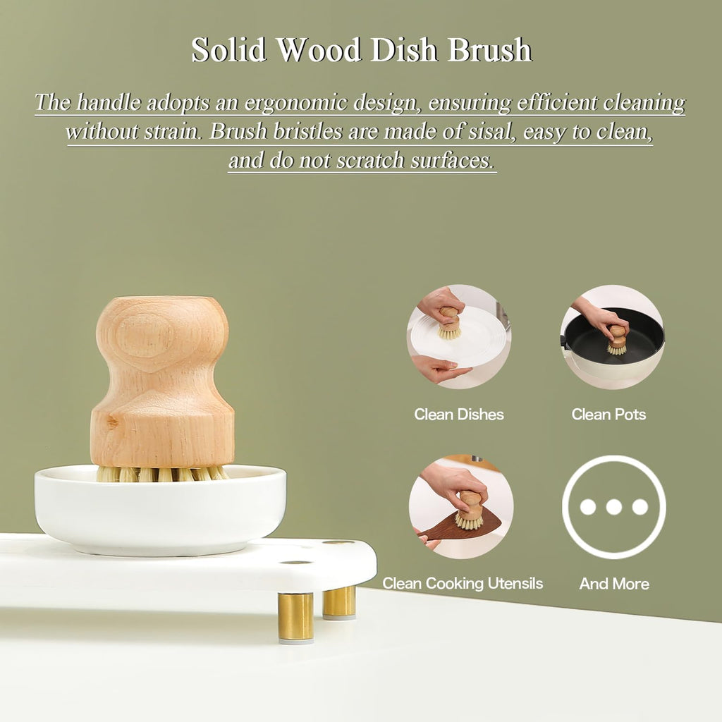 MOMEEMO Soap Dispenser Set Comes with Stainless Steel Pumps, Gold & White