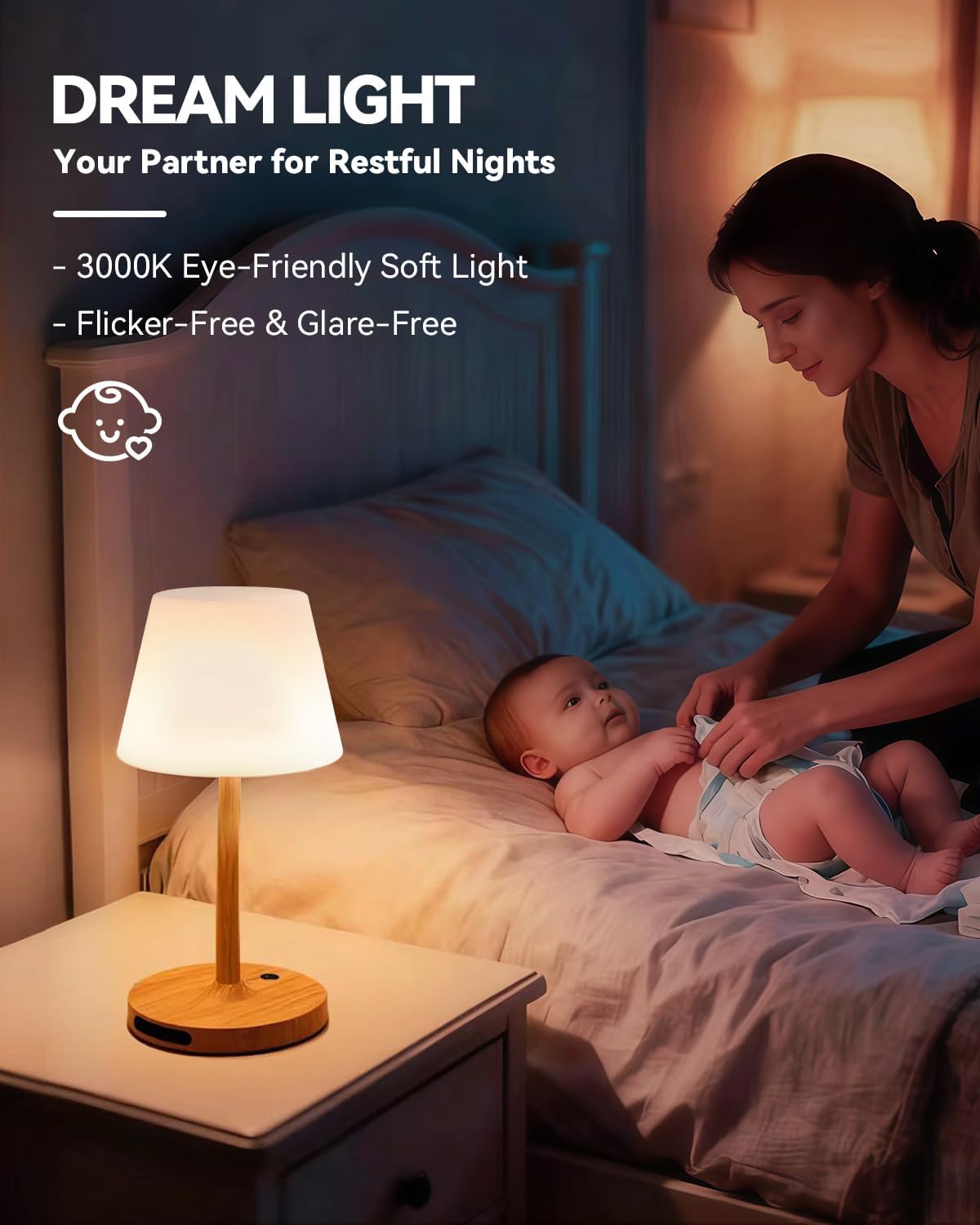 SAIWEYA Outdoor Waterproof Shower Lamp, 8000mAh Rechargeable Bathroom Lamp