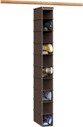 Simple Houseware 10 Shelves Closet Hanging Shoe Organizer, Brown