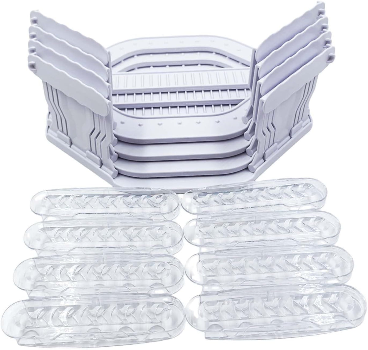 Sheet Holders for Corners, 4 Pcs Bed Sheet Grippers Non-Slip Mattress Fitted Sheet Holder Keep Sheets Firm & Tight, White Bed Sheet Locks Clips for Bedding, Sheet Stays Fasteners Corner Holders Set