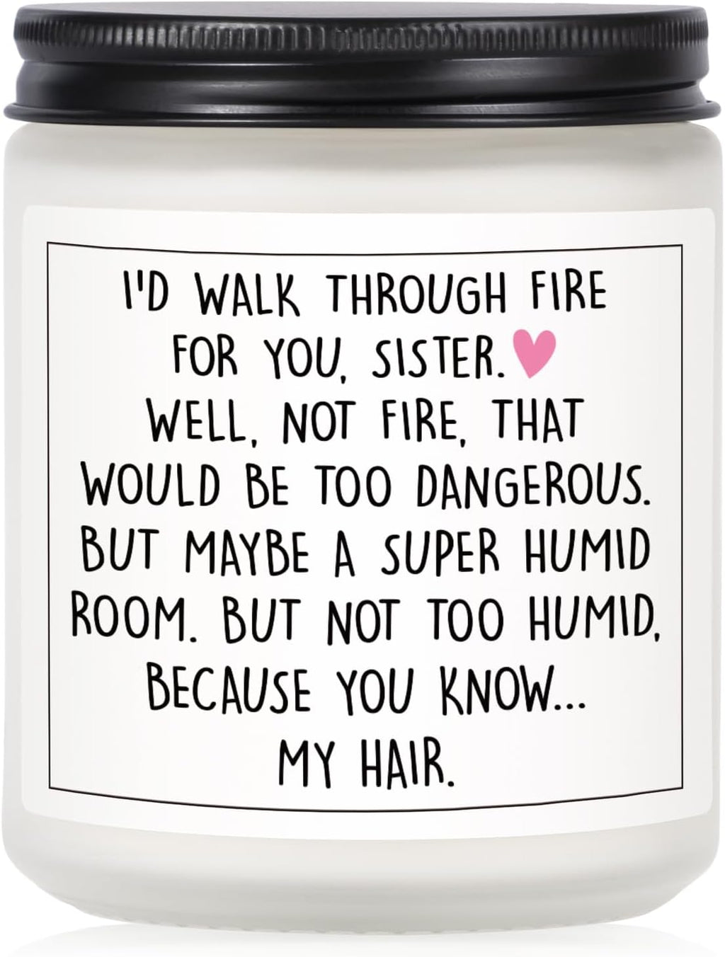 Petalsun Funny Sister Gifts, Sister Birthday Gifts, Lavender Scented Candle