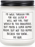 Petalsun Funny Sister Gifts, Sister Birthday Gifts, Lavender Scented Candle