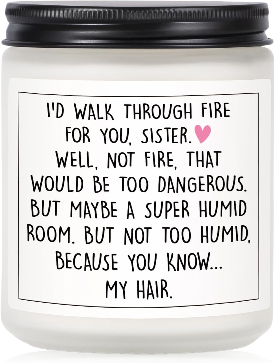 Petalsun Funny Sister Gifts, Sister Birthday Gifts, Lavender Scented Candle