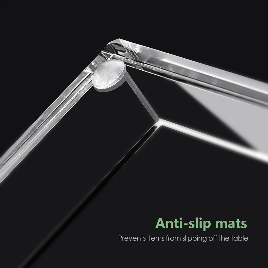 Acrylic Bathroom Vanity Tray, Rectangle Toilet Tank Perfume Tray