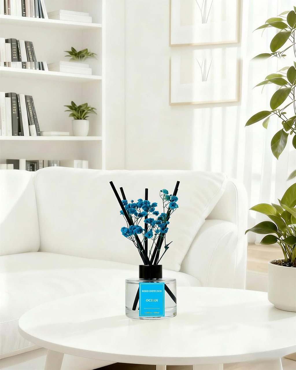 Reed Diffuser Set-Ocean Scent 3.38 fl oz,Scent Long