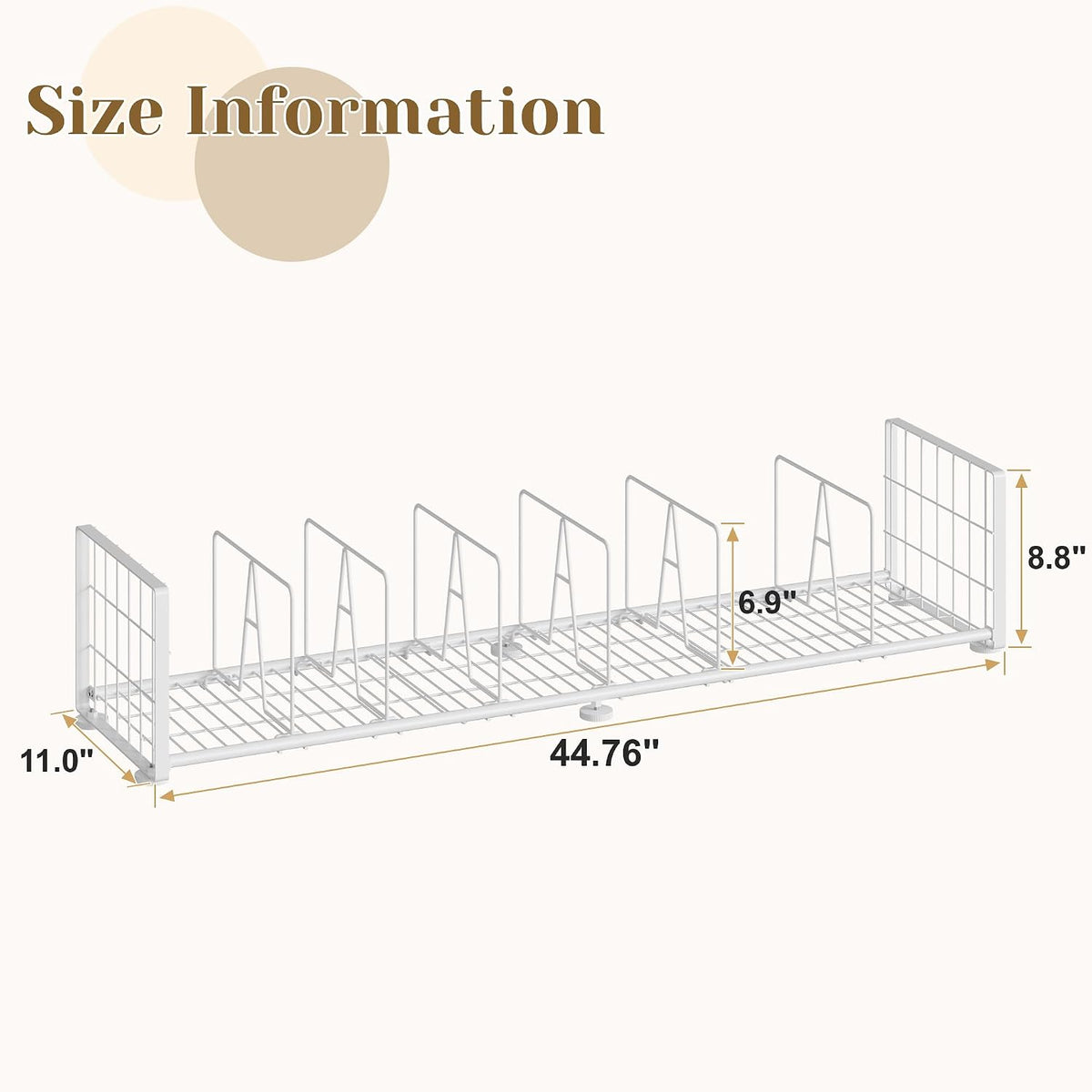 Purse Organizer for Closet,Adjustable Handbag Organizer with Shelf Dividers