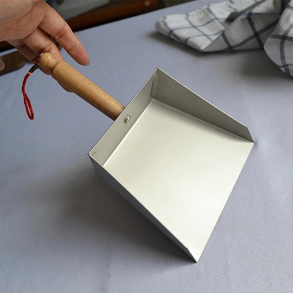 Mini Metal Dust Pan, 8.5-Inch Stainless Steel Handheld Dustpan