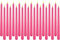 Hot Pink Elegant Taper Candles for Romantic Home Décor and Events
