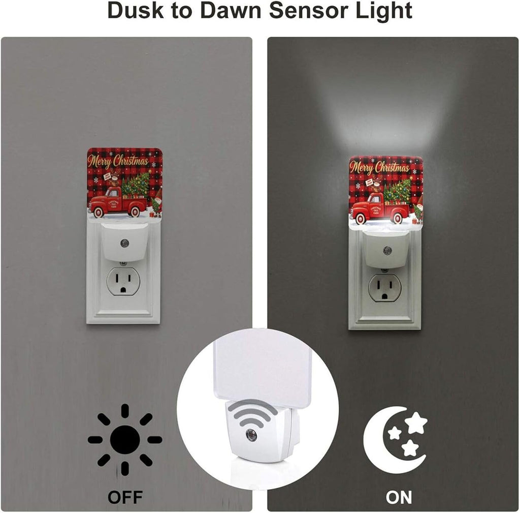 Christmas Red Turck LED Plug-in Night Light 2-Pack for Corridors
