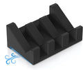 Silicone Soap Dish,1PCS Self Draining Bar Soap Holder for Shower,Black
