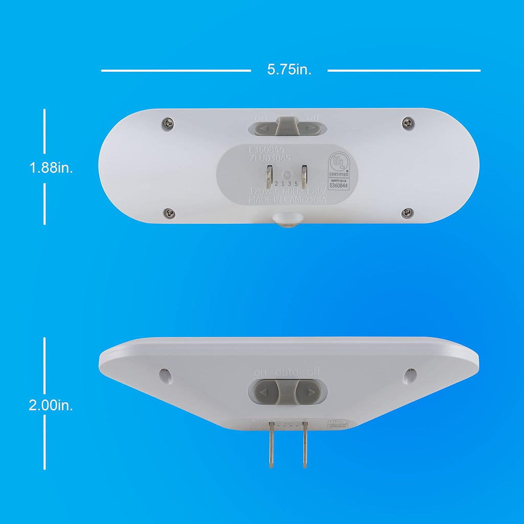 GE Ultrabrite Plug in LED Night Light Bar with On/Off/Auto Switch