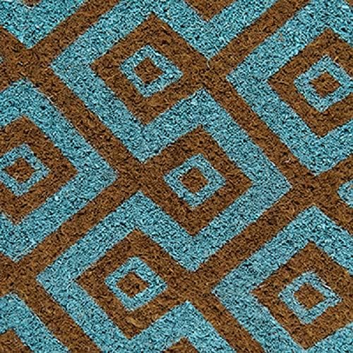 Ackland Coir Doormat | Clara Blue Turquoise | 22" x 36"