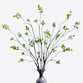 4 Pcs Artificial Ficus Branches Faux Eucalyptus Stems, 47.2 Inch Fake Greenery Stems Realistic Touch Faux Branches for Vase for Office Home Wedding Vase Filler Decoration