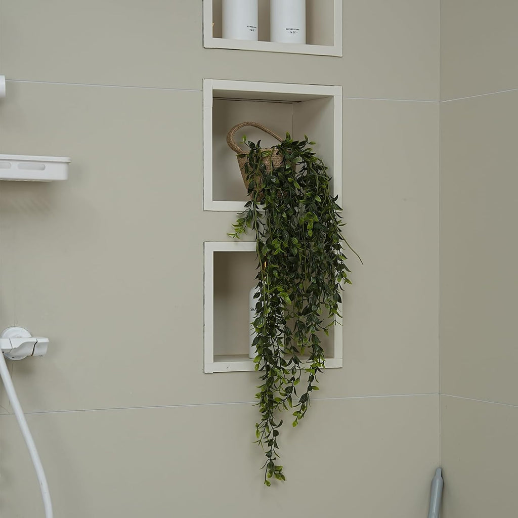 Fake Hanging Plants Potted Artificial Mandala 2PCS