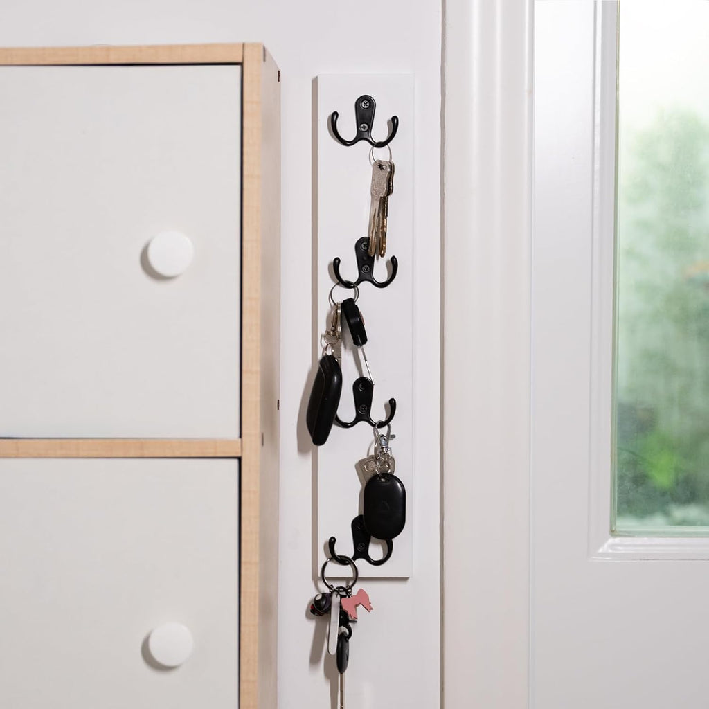 Yohsnor Vertical Design Wall-Mounted Key Holder,Entryway Durable Hook Rack