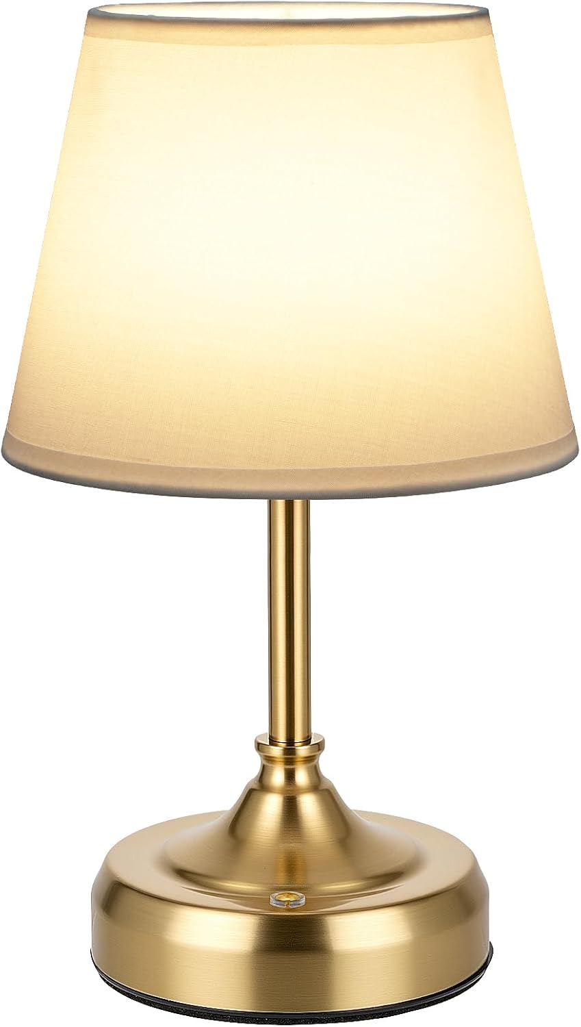 Small Cordless Table Lamp Rechargeable Gold