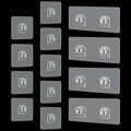 Shower Caddy Adhesive Replacement Sticker,Self-Adhesive Pads for Metal Wire Basket, Holder, No Drilling Hook for Bathroom Kitchen Organizer, mix - 13 PCS