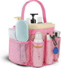 Mesh Shower Caddy Portable for College Dorm Room Essentials,Hanging Shower Caddy Dorm Basket with 8 Pockets,Quick Dry Shower Bag for Bathroom,Beach,Swimming,Gym (Light Pink)