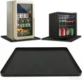 Mini Fridge Mat for Carpet Floor, Leak-Proof 20"X20"X0.6" Silicone Mini Fridge Drip Tray with High Raised Edges for Portable AC, Ice Maker, Washing Machines, Dryer