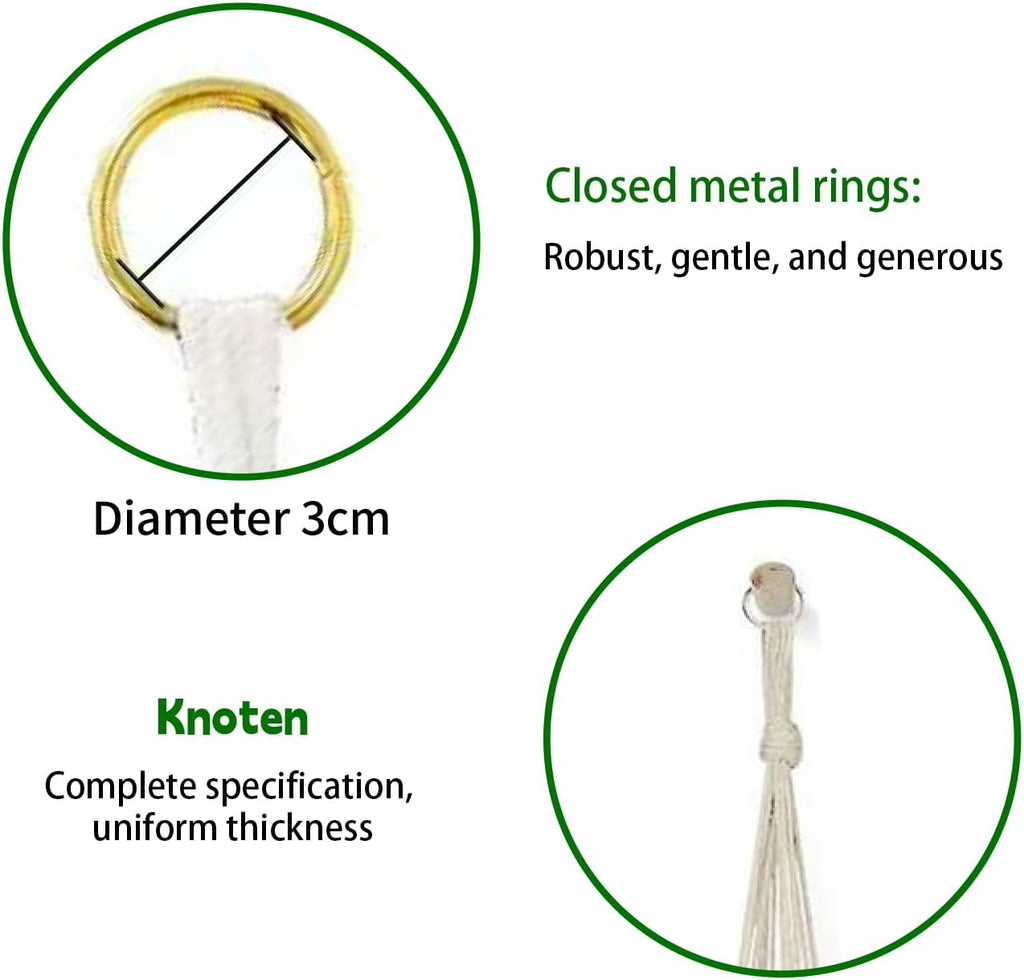 Macrame Plant Hanger Indoor Hanging Plants Boho Decorative Cotton Rope3Size