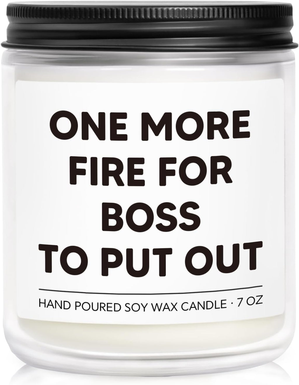 Funny Boss Gifts for Women, Bosses Day Gifts for Women, Boss Lady Gift for Woman, Best Boss Birthday Present - Lavender & Woods Scented Candle 7oz