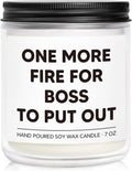 Funny Boss Gifts for Women, Bosses Day Gifts for Women, Boss Lady Gift for Woman, Best Boss Birthday Present - Lavender & Woods Scented Candle 7oz