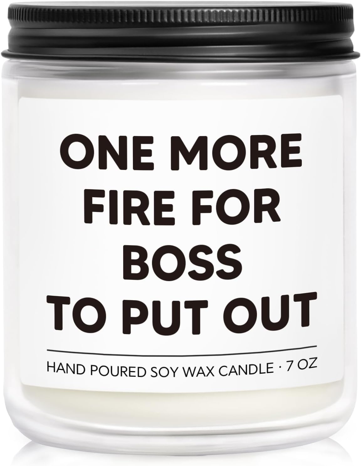 Funny Boss Gifts for Women, Bosses Day Gifts for Women, Boss Lady Gift for Woman, Best Boss Birthday Present - Lavender & Woods Scented Candle 7oz