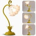 WERFOP Flower Table Lamp Cute Desk Lamp for Bedroom Home Decor (Yellow)