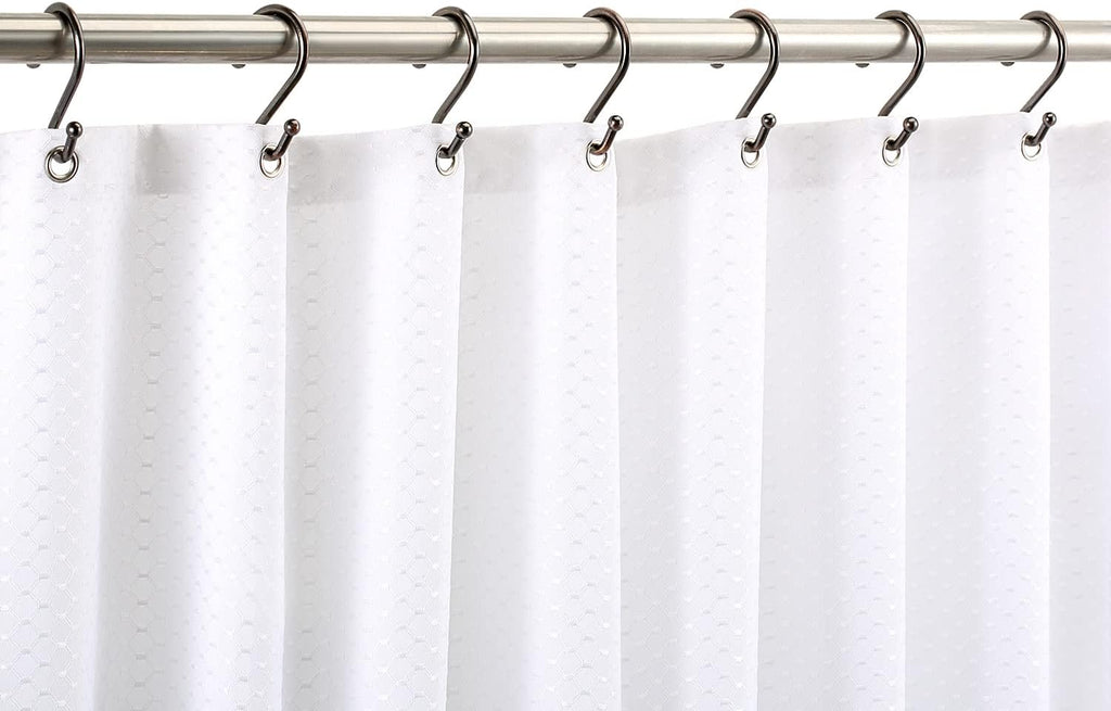 Bronze Shower Curtain Hooks,Rust Proof Shower Rings for Shower Curtain, Set of 12 CHICTIE Oil Rubbed S Shaped Decorative Shower Curtain Hooks Hangers for Bathroom Curtains,Clothing, Towels, etc
