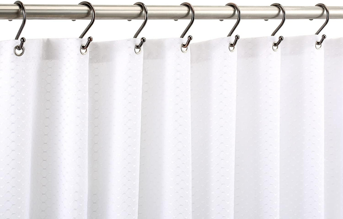Bronze Shower Curtain Hooks,Rust Proof Shower Rings for Shower Curtain, Set of 12 CHICTIE Oil Rubbed S Shaped Decorative Shower Curtain Hooks Hangers for Bathroom Curtains,Clothing, Towels, etc