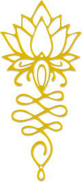 Xedatric Lotus Flower Wall Decor Gold Metal Yoga Wall Art with Lotus