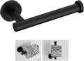 Angle Simple Toilet Paper Holder Matte Black, Toilet Roll Hanger for Wall
