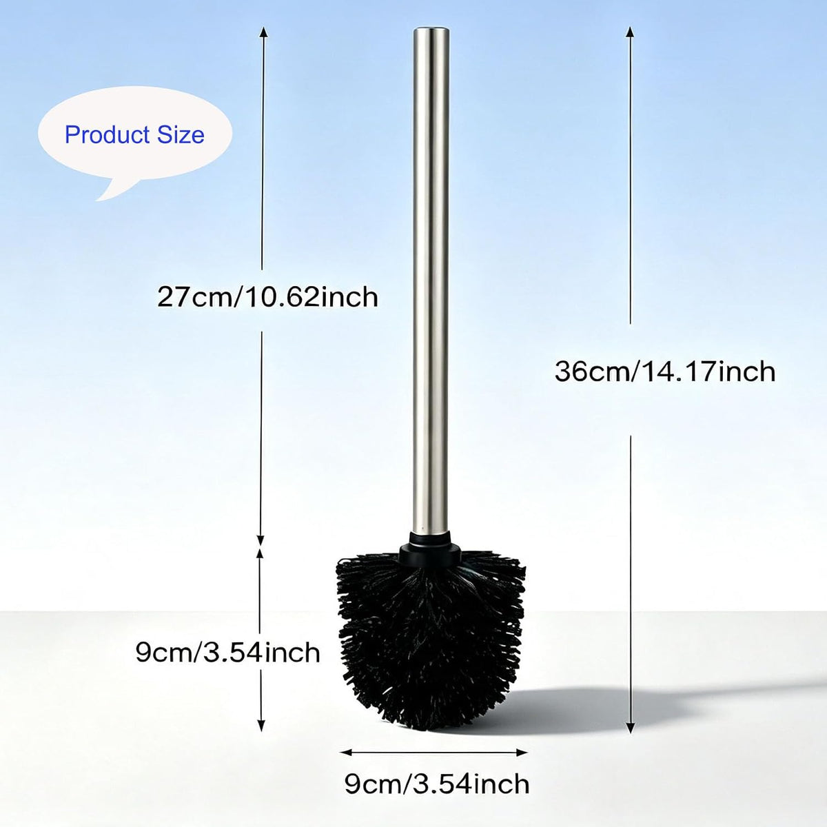 15pcs 14.76 inch Toilet Brush Bulk Toilet Bowl Brush Replacement